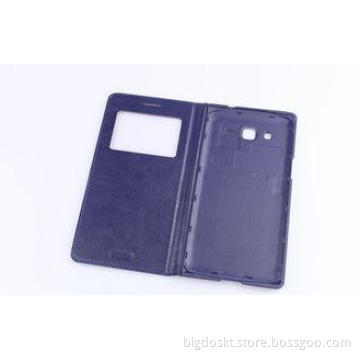 Blue Purple  Samsung leather case for Sumsung Mega